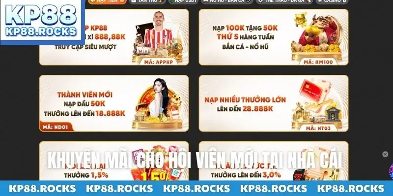 Khuyến mãi cho hội viên mới tại nhà cái